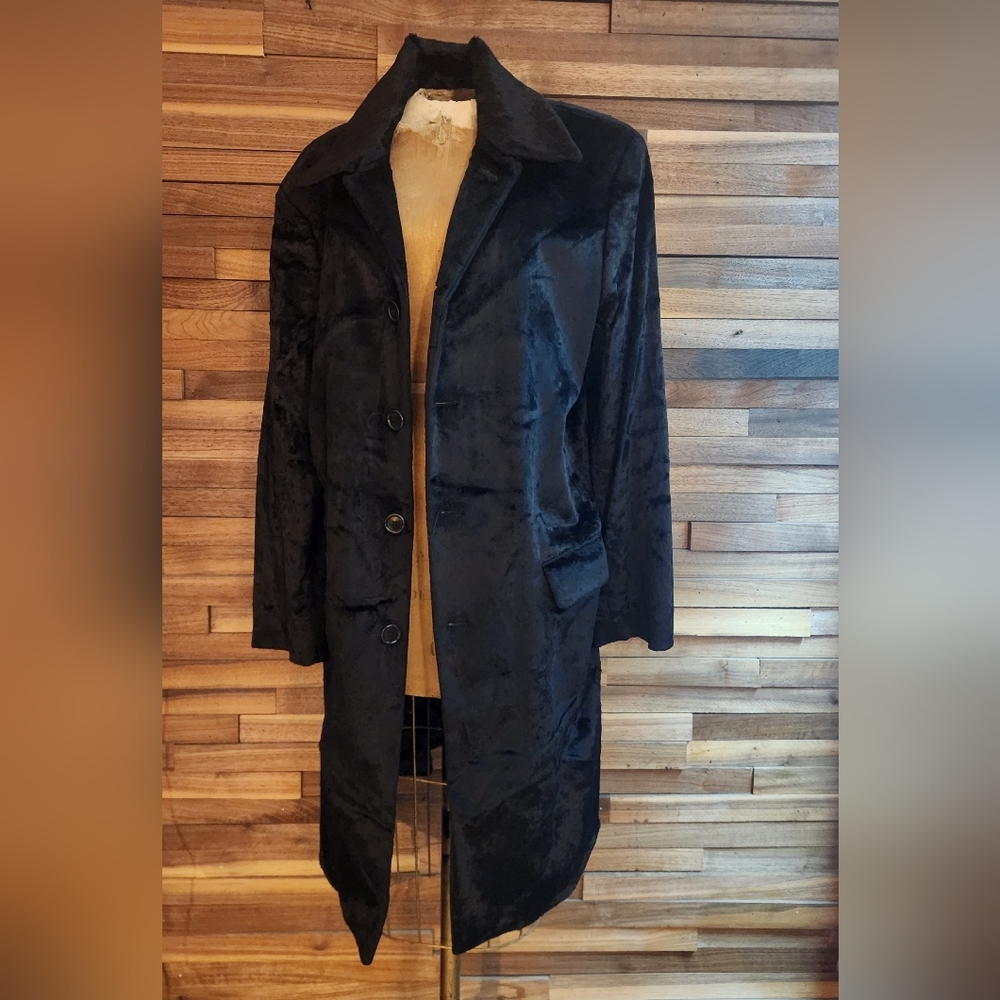 DKNY vintage 90s velvet coat